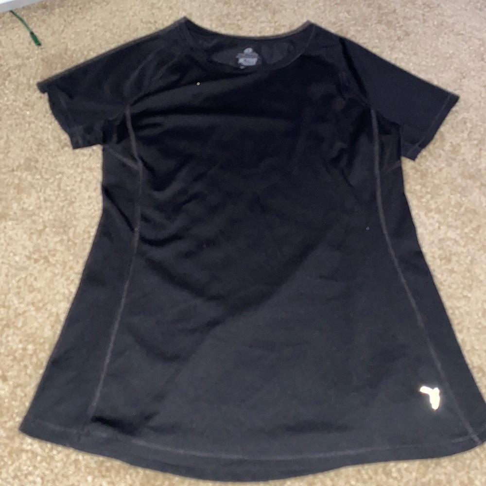 Black workout shirt